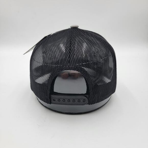 Black Eagle Hat Cap Snap Back Gray Mexico Flag Trucker Mesh Embroidered Mens - Picture 3 of 8